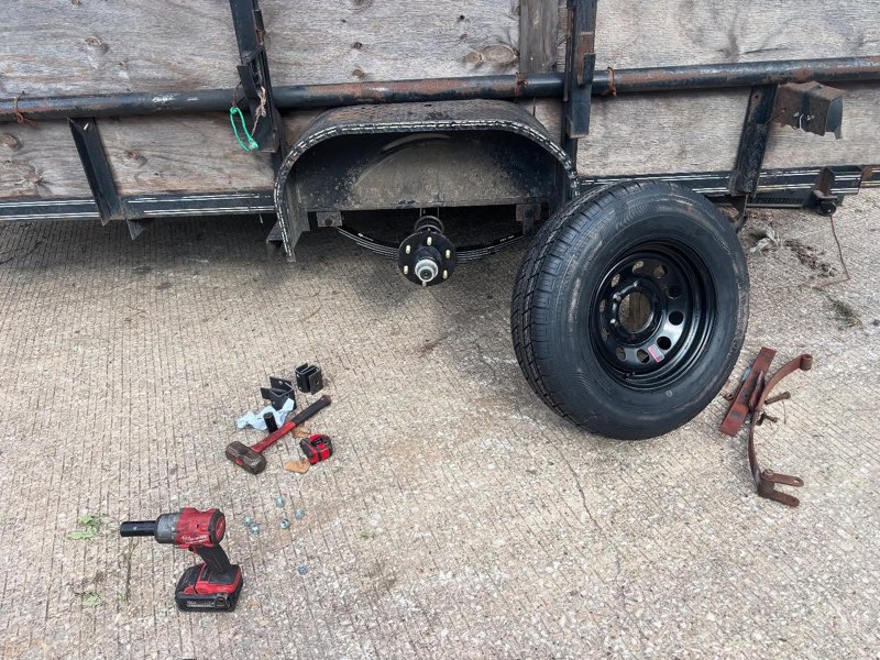 Trailer Axle Replacement